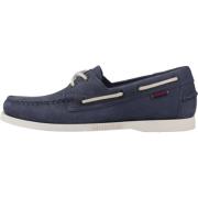 Sebago Nubuck Dockside Sailor Skor Blue, Herr