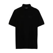 Y-3 Svart Polo Tröja med Logotryck Black, Herr