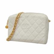 Chanel Vintage Pre-owned Laeder chanel-vskor White, Dam