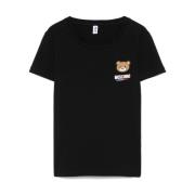 Moschino Svart Crew Neck T-shirts och Polos Black, Dam