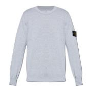 Stone Island Tröja med logotyp Gray, Herr