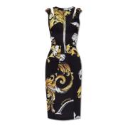 Versace Jeans Couture Klänning med Outline Barocco print Black, Dam