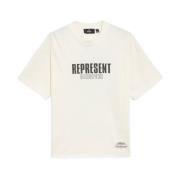 Represent Bomullsöversized T-shirt med rå kant White, Herr