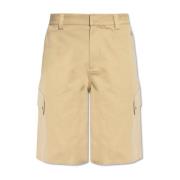 Off White Cargo-style shorts Beige, Herr