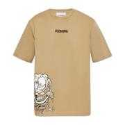 Iceberg T-shirt med tryck Brown, Herr