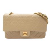 Chanel Vintage Pre-owned Laeder chanel-vskor Beige, Dam