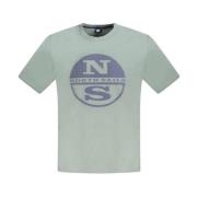 North Sails Grön Bomull Crew Neck T-shirt Green, Herr