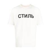 Heron Preston Ctnmb Logo Bomull T-shirt Vit White, Herr