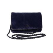 Chanel Vintage Pre-owned Bomull chanel-vskor Blue, Dam