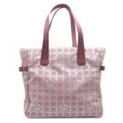 Chanel Vintage Pre-owned Canvas chanel-vskor Pink, Dam