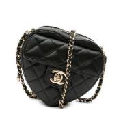 Chanel Vintage Pre-owned Laeder chanel-vskor Black, Dam