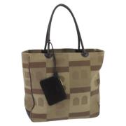 Bally Pre-owned Pre-owned Canvas handvskor Beige, Dam