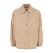 Jil Sander Stilig Beige Bomullsjacka Beige, Dam