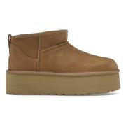 UGG Klassiska Mini Platform Boots i Chestnut Beige, Dam