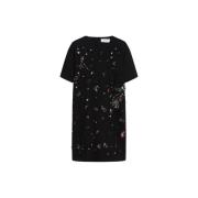 Sportmax Glittrande Svart Miniklänning Black, Dam