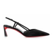 Christian Louboutin Svarta Mocka Décolleté Skor Black, Dam