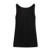 Anine Bing Klassisk stickad tanktop Black, Dam