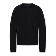 Stone Island Sweatshirt med logotyp Black, Herr