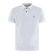 Stone Island Herr Polo Skjorta Klassisk Passform Blue, Herr