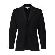 Lardini Klassisk Ullstickad Blazer Black, Herr