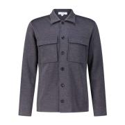 Lardini Ull Overshirt med Skjortkrage Gray, Herr