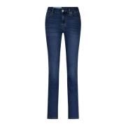 7 For All Mankind Ekologiska Straight Leg Jeans Kimmie Blue, Dam