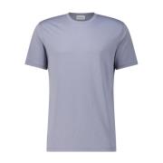 Closed Grundläggande Bomull T-shirt med Rund Hals Blue, Herr