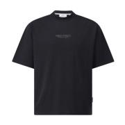 Carlo Colucci Logo Oversize T-shirt Modern Look Black, Herr