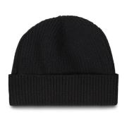 Zanieri Kashmir Beanie med Upplagd Kant Black, Herr