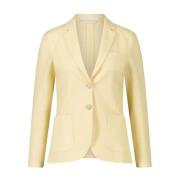 Circolo 1901 Strukturerad Linneblazer Yellow, Dam