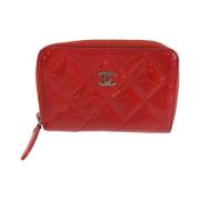 Chanel Vintage Pre-owned Laeder plnbcker Red, Dam