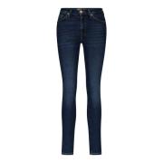 7 For All Mankind Supersmala Svarta Skinnyjeans Blue, Dam