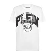 Philipp Plein Vit Bomull T-shirt White, Herr