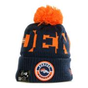 New Era NFL Pom Pom Hat Field Sport Knit Black, Herr