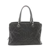 Chanel Vintage Pre-owned Laeder totevskor Black, Dam