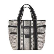 Lala Berlin Rymlig Tote Bag med Flera Fack Multicolor, Dam