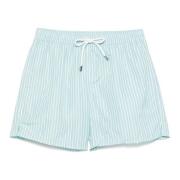 Fedeli Polyester Badshorts med Elastiskt Bälte Green, Herr