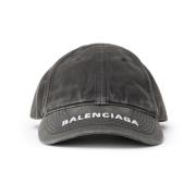 Balenciaga Klassisk Baseballkeps med Logotyp Gray, Dam