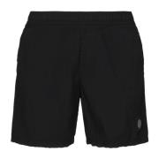 Stone Island Svarta Strand Bermuda Shorts Elastisk Midja Black, Herr