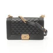 Chanel Vintage Pre-owned Laeder crossbodyvskor Black, Dam