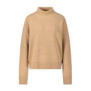 Ami Paris Kashmir Turtleneck Tröja Brown, Dam