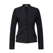 Riani Modern Blazer med Öppna Kanter Black, Dam