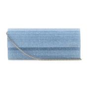 Jimmy Choo Snygg Akryl Clutch Väska Blue, Dam