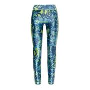 Versace Jeans Couture Djurmönstrade leggings Multicolor, Dam