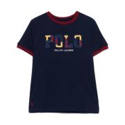 Ralph Lauren Förfinad Marinblå T-shirt Black, Dam