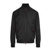 Kiton Svart Polyester Stilfull Modernt Skjorta Black, Herr