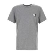 Dolce & Gabbana Mjuk Grå Bomull T-shirt Gray, Herr