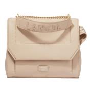 Lancel Ninon Flapväska Beige Läder Beige, Dam