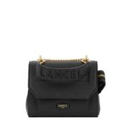 Lancel Snygg Svart Läder Crossbody-väska Black, Dam