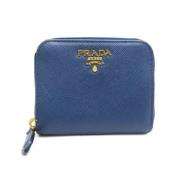 Prada Vintage Pre-owned Laeder plnbcker Blue, Dam